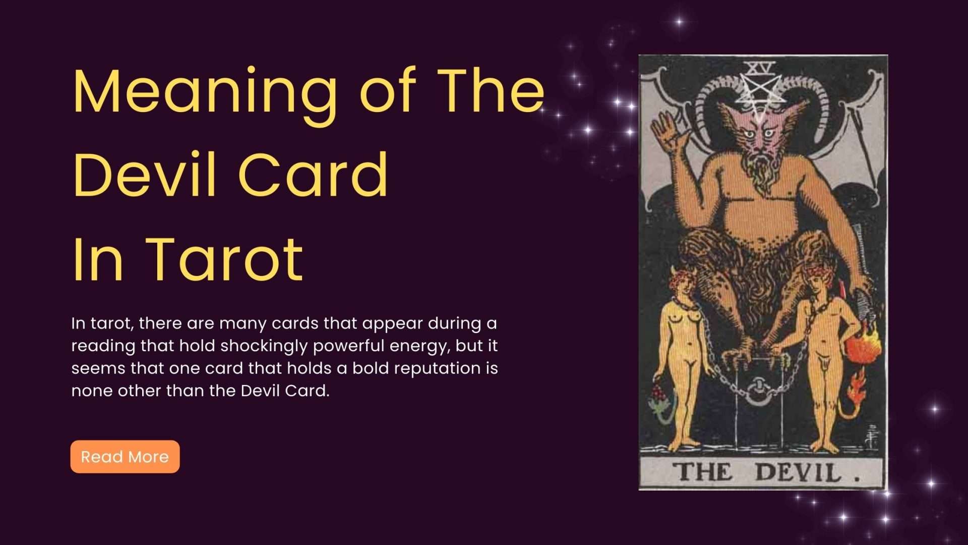 Meaning of Devil card in Tarot