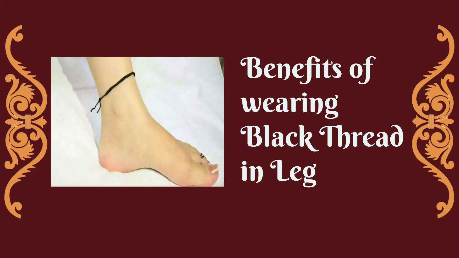 Why is black thread worn in the leg? Know its astrological and health  benefits