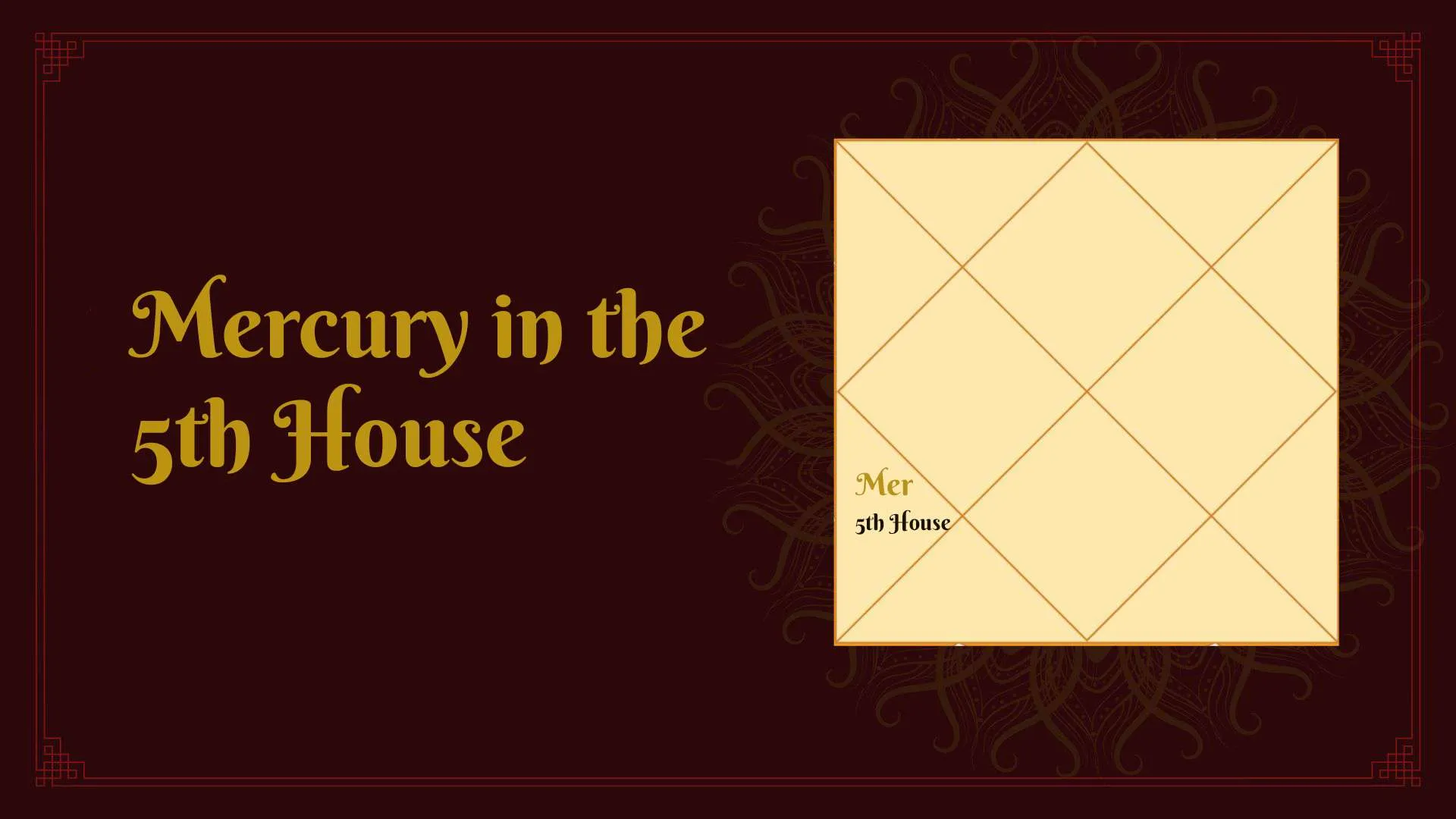Effects of Mercury in the 5th House: Vedic Astrology
