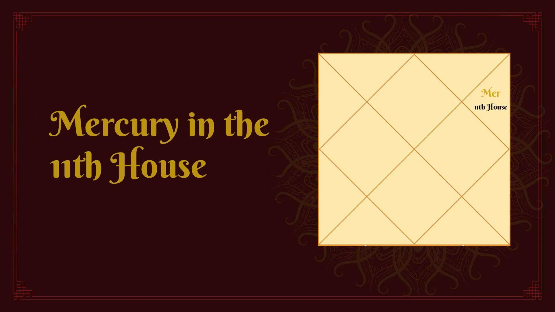 Effects of Mercury in the 11th House: Vedic Astrology